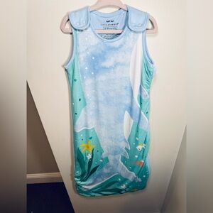Little Sleepies Retired Shark Print Sleepy Bag Size 6-18M Winter Weight
